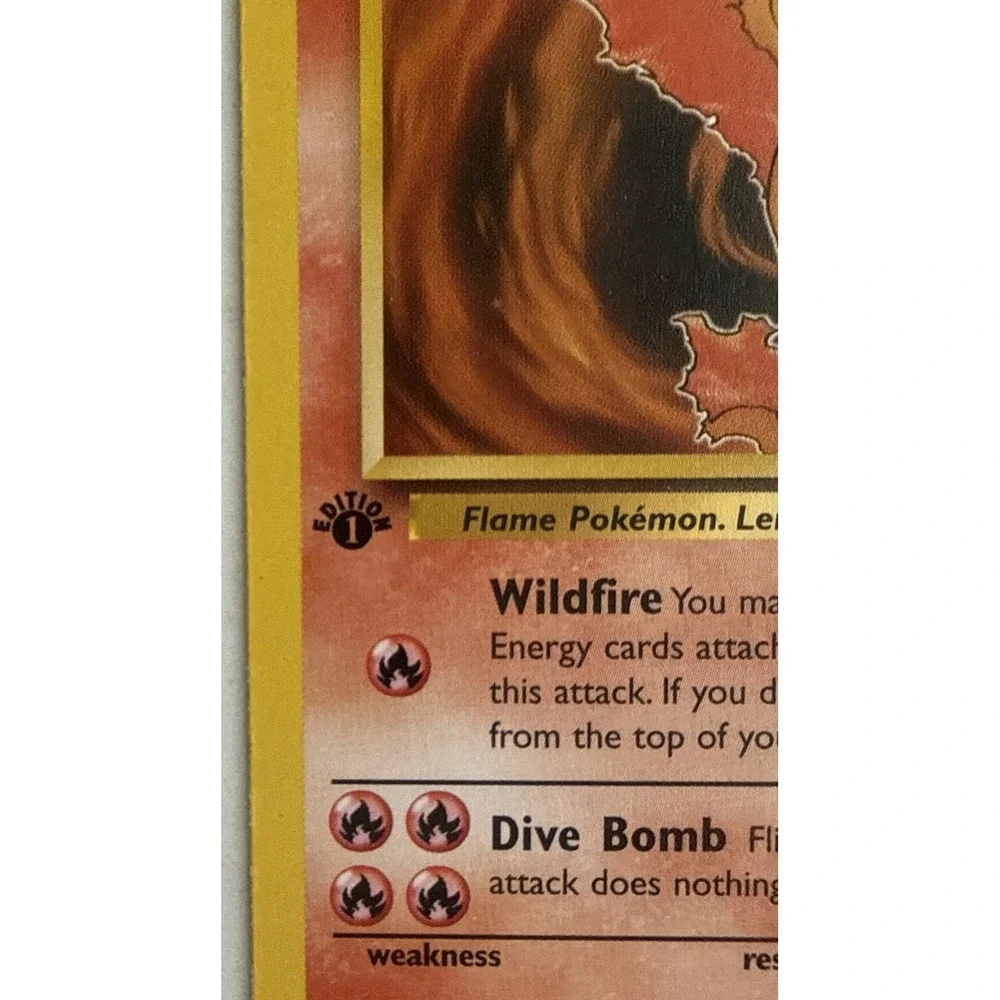 Pokemon Fossil Moltres 27/62 1st Edition Rare Non-Holo Vintage LP+ 1999